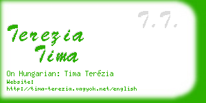 terezia tima business card