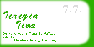 terezia tima business card